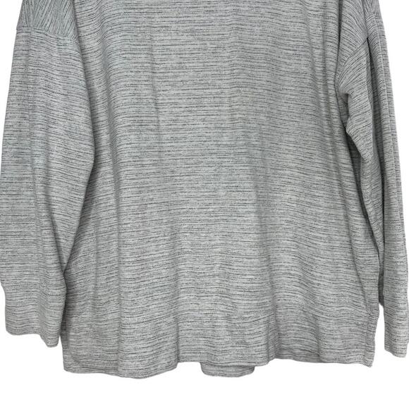 Aerie Women's Gray and Black Print Long Sleeve Light Sweatshirt Size XL - Picture 3 of 9